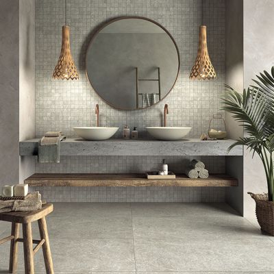 Castelvetro Pietra Antica Grey 60x120 Wand- und Bodenfliese Matt can-02CPA62R4