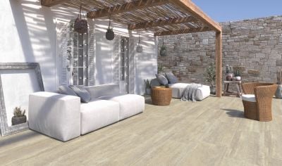Castelvetro Deck Concept Ivory 40x120x2 Terrassenplatte Matt can-XDK42R2