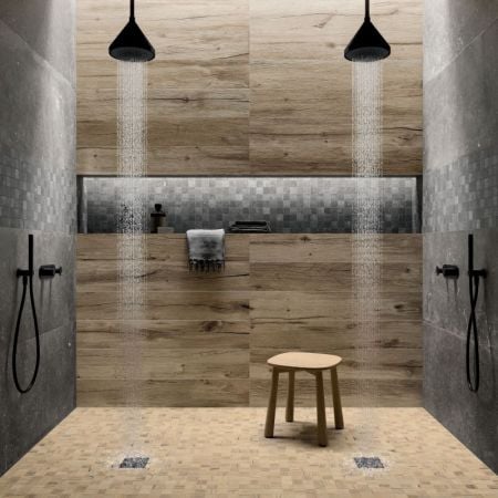 Flaviker Nordik Stone Black 30x60 Wand- und Bodenfliese Matt FL-PF60004346