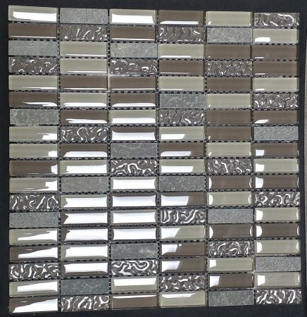 Cinque Glana Beige/Grau be-PM154878 Mosaik 30x30