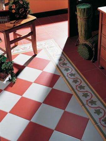 Vives 1900 Rojizo 20x20 Wand- und Bodenfliese Matt
