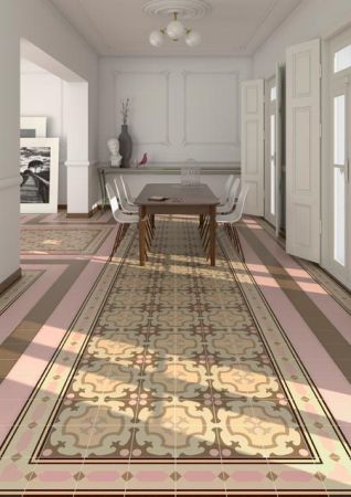 Vives 1900 Rosa 20x20 Wand- und Bodenfliese Matt
