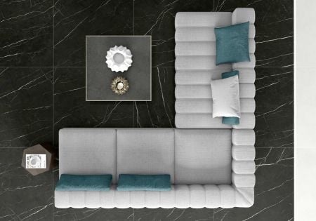 Tau Ceramica Elite Black 90x90 Boden-/Wandfliese Matt
