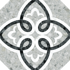 Vives Niza Octógono Garde Gris 20x20 Wand- und Bodenfliese Matt