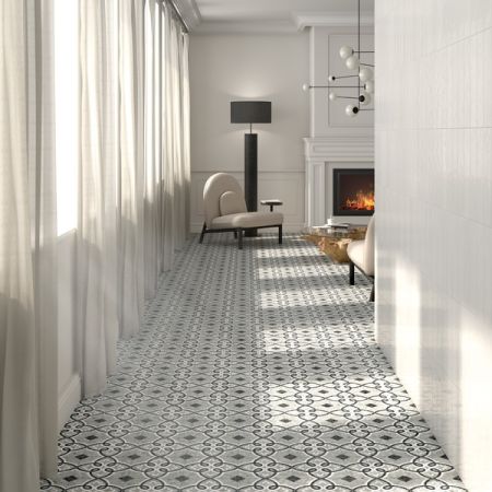 Vives Niza Octógono Garde Gris 20x20 Wand- und Bodenfliese Matt