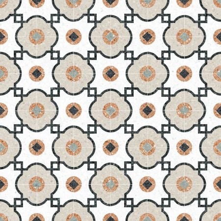 Vives Niza Octógono Grimaud Multicolor 20x20 Wand- und Bodenfliese Matt