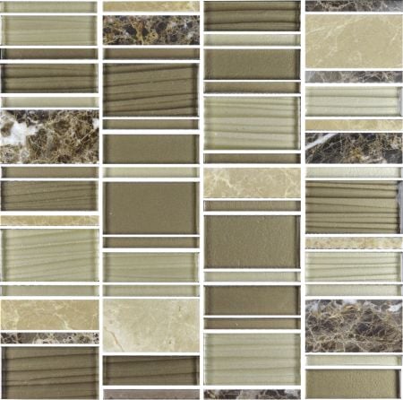 Cinque Glana Braun/Beige be-PMH018 Mosaik 30x30