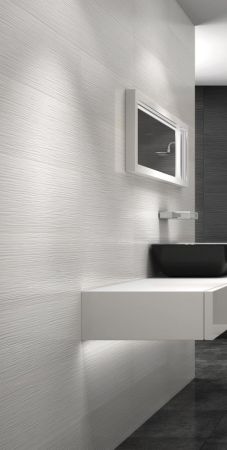 Tau Ceramica Sun rel. biel amelie Wandfliese 25x75 matt