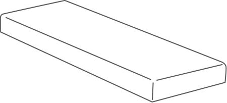 Castelvetro Deck Concept White 40x120x2 Elemento L Angolo Dx. Matt can-XDK4AELDX1