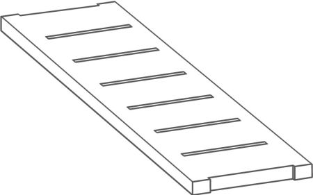 Castelvetro Wals Bianco 20x60x2 Griglia Matt can-XWL6G1
