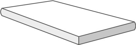 Castelvetro Materika Grigio 33x100x2 Gradone Torato Ang. Dx. Matt can-XMK3AGDX4