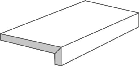 Castelvetro Materika Bianco 33x100x2 Elemento L Costa Retta Lineare Matt can-XMK3EL1