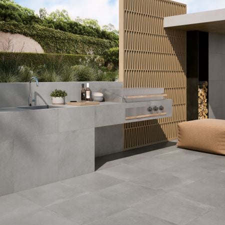Cinque Mood 120x120 Grau Bodenfliese I Wandfliese Matt