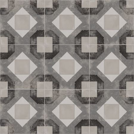 Castelvetro Cementine Tappeto A B/N 20x20 Wand- und Bodenfliese Matt can-CCM20R17A