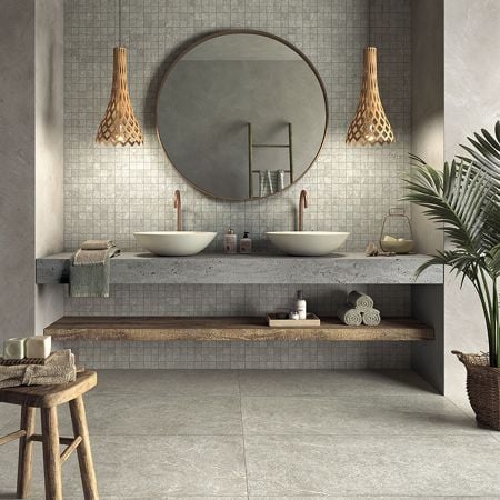 Castelvetro Pietra Antica Grey 60x120 Wand- und Bodenfliese Matt can-02CPA62R4