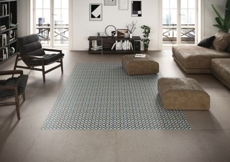 Castelvetro Cementine Tappeto B Color 20x20 Wand- und Bodenfliese Matt can-CCM20R99B