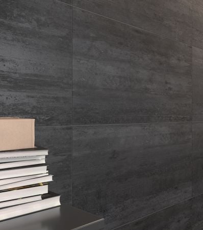 Castelvetro Deck Concept Black 40x80 Wand- und Bodenfliese Matt can-CDK48R7