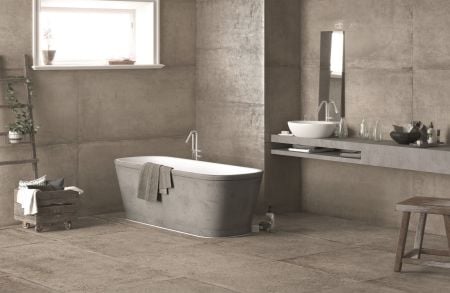 Castelvetro Materika Grigio 100x100 Wand- und Bodenfliese Matt can-CMK10R4