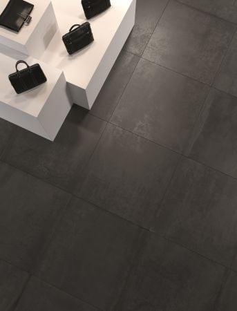 Castelvetro Materika Nero 100x100 Wand- und Bodenfliese Matt can-CMK10R7