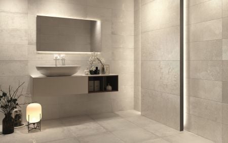Castelvetro Materika Bianco 100x100 Wand- und Bodenfliese Matt can-CMK10R1