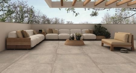 Castelvetro Materika Grigio 100x100x2 Terrassenplatte Matt can-XMK10R4
