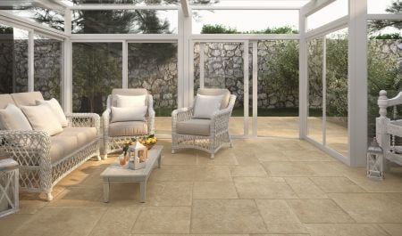 Castelvetro Matiere Beige 45x45 Wand- und Bodenfliese Matt can-CMT45R2