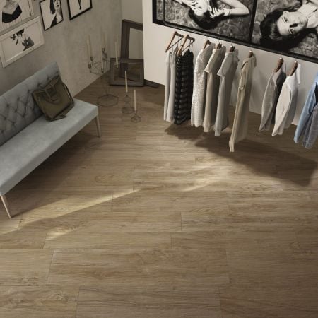 Castelvetro More Beige 20x80 Wand- und Bodenfliese Matt Grip can-CMR28R2G