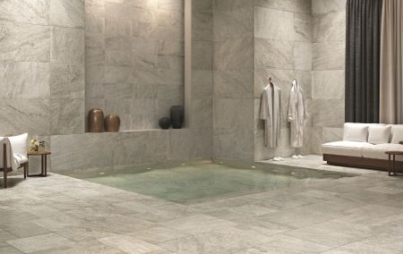 Castelvetro Quartz Silver 45x45 Wand- und Bodenfliese Matt can-CQR45R4