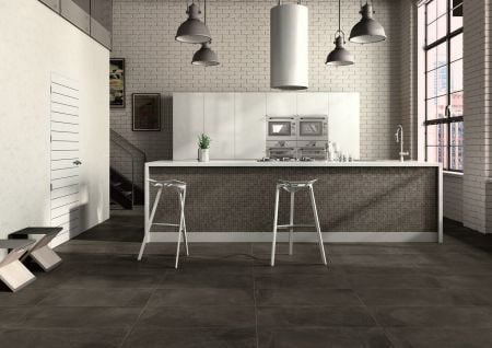 Castelvetro Fusion Antracite 60x60 Wand- und Bodenfliese Matt can-CFU60R7