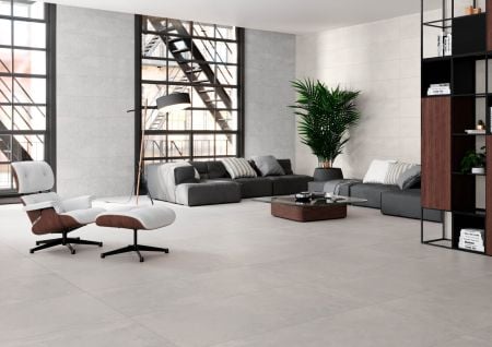Metropol Inspired White 75x75 Wand- und Bodenfliese Matt