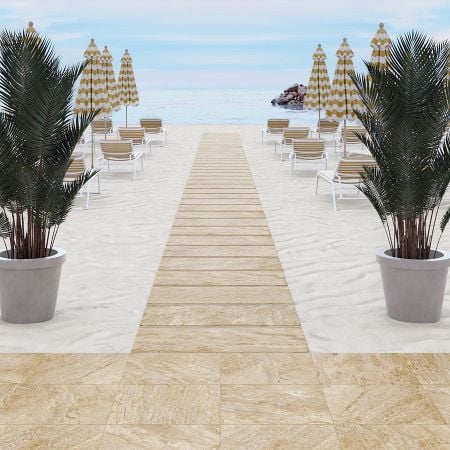Castelvetro Quartz Gold 60x90x2 Terrassenplatte Matt can-02XQR69R2