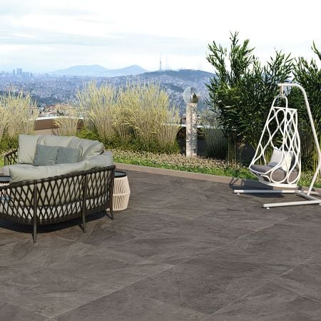 Castelvetro Slate Antracite 60x90x2 Terrassenplatte Matt can-02XSL69R7