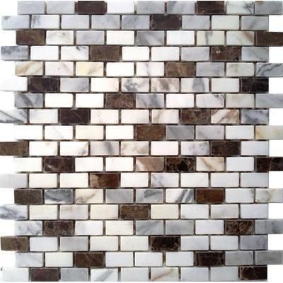 Naturstein Brick braun/weiß FP-JDPC (550+003)-4 Brick 30x30